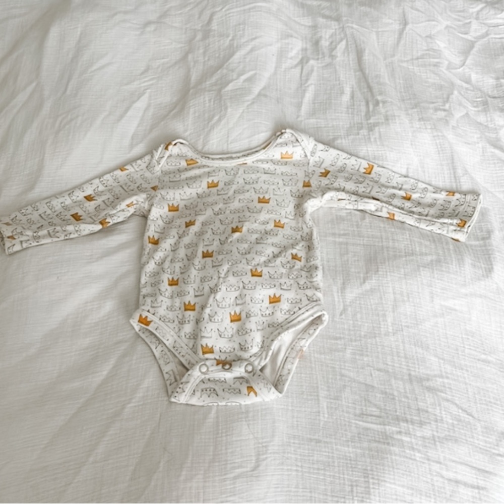 4/$20 Prince Crown Bodysuit | Indigo Baby | 3-6 months